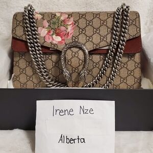 Gucci Supreme Monogram Blooms Small Dionysus Bag